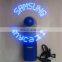 ABS 3*AAA battery led message fan good quality led fan