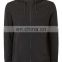 Mens Side Pockets Flecked Shoulder Black Hoodie