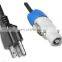 power cable with powercon connector cordset wire