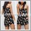 Korean Fashion Summer Clothes Foral Printed Strapless Floral Sexy Women Jumpsuit