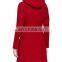Classic women Hooded Toggle-Front Woolen Fitted Coat NT234