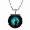 2017 DIY Hand And Moon Glow In The Dark Necklaces Glowing Luminous Night Necklaces Jewelry Wholesale