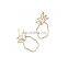 Chic Women Alloy Hollow Pineapple Stud Earring