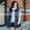 Lady Fashion 100% Real Natural Fox Fur Vest Winter Fox Fur Women Waistcoat