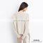 Women Cashmere Boxy Crew neck pullover sweater 2017
