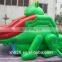 Frog dry slide inflatable for kids