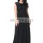 7009# Latest Designs Sleeveless Stitching Black Dresses Women Summer Lace Evening Long Maxi Dress Plus Size Women Clothing