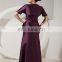 Purple Gorgeous Sleeveless Evening Gowns Beaded Floor Length Ruched Mother Of The Bride Dress With Jacket