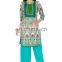 Printed woman latest cotton tunics design Knee length round neck manufacturer India