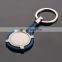 factory soft plastic round shape key chain or keyring