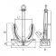 8300kg 8700kg 9300kg Japan stockless anchor factory marine anchor supplier with CCS certificate