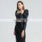 TWOTWINSTYLE Shirt For Female Puff Sleeve Square Collar Long Sleeve Cropped Sexy PU Leather