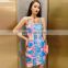 2020 New Arrivals Women Tie Dye Casual Dresses Ladies Backless Sleeveless Tie Dye Casual Dress Summer Dress