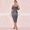 Metallic fabric dress & sequin  evening dress 2020