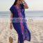 Cotton Long Beach Cover up Sarong Beach Dress Embroidered Bikini Cover up Robe de Plage Pareo Beach Swimsuit Cover up Beachwear