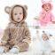 walson 0-24month baby animal onesie little bear baby rompers plain                        
                                                Quality Choice