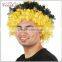 cheap yellow clown wigs soccer sports fan wigs