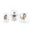 Modern Nordic Colored  Painting  White Porcelain Home Terrace Decoration Ceramic Vases For Flower