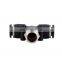 Male Branch Tee One Touch Push In To Connect T shape Male Thread Pneumatic Fitting