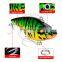 6 color pencil VIB lure bait 7.4cm 20.5g fake bait 6#BKB fish hook hard bait with fish hook