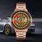 New SKMEI 9217 Hollow Rotating Dial Quartz Watch Men Stainless Steel Wristwatches
