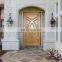 Craftsman wood caving small front outer exterior doors custom made solid wood external doors