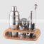 Creation Custom Various Styles Wooden Box Stainless Steel Bar Tool Set Gold Shakers Cocktail Products Manufacturer Kit Bartender
