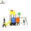 Preschool outdoor plastic slide playground swing set