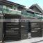high quality big main walkthrough electric villa house home driveway metal garden gates aluminum design