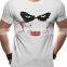 custom design print white cotton T shirts men white tee-shirt