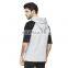 Custom summer new men's short sleeve T-shirt trend Hoodie half sleeve sweater with hat solid color Hoodie sport