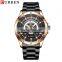 Men's Chronograph Waterproof Quartz Watch Steel Strap Calendar Men's Business Watch
