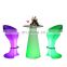 Luminous Outdoor Furniture Party Furniture Rechargeable LED Bar furniture Wedding Bar Tables