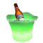 2022 New Rechargeable Light Up Beer Cooler Plastic Wine Ice Bucket Tongs Double-layer Hotel Bar Wine Bucket