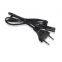 2 flat pin plug VDE power plug cord Euro standard plug ac power cord 2 prong