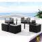 Foshan Factory Plastic Wicker Cheap Dining Room Set Outdoor Rattan Dining Sets