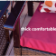 factory price outdoor furniture wicker rattan three seater red bean swing hanging chair