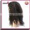 Wholesale brazilian 100% human hair curly lace front wig for black women