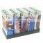 plastic refillable oil cigarette lighter customize picture cover fire flame lighter