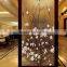 DIY Tempered Living Room Partitions Glass Prefabricated Decorative Sliding Door/Wall Price