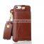 Luxury metal pu leather case with card slot for iphone SE/5/5S Thin holder full back cover with string for iphone SE/5S