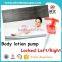 Chinese factory various color discharge rate 2.0ml plastic hand lotion pump shampoo dispenser with left and right structure