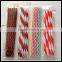 Colorful plastic wrapped striped straws with Affixed Stopper                        
                                                Quality Choice