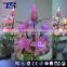 High Quality Floor Color Change Fiber Optic Big Flowers With High Metal Pot for Festive and Party and Home Decoration