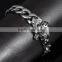 New Fashion Custom Men Jewelry 316L Stainless Steel Viking Bracelet With Skull