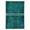 Handmade Turkish Carpet - Turquoise Over-dyed Rug (8,5 x 5,9 Feet)