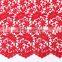 Top Quality Fashion Chemical Lace / 2016 Nigeria Cord Lace / Wine Guipure Lace Fabric For Flower Girl Dresses