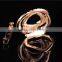 Fancy jewelry wholesale gold plated zinc alloy rhinestone wedding scarf clip brooch