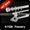 KYOK Elegant white gold crack color curtain finials, curtain rod set wholesale with cheap price