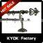 KYOK 22mm/25mm/28mm Metal Curtain Pole With Plastic Finial,fashion design decorative curtain pole